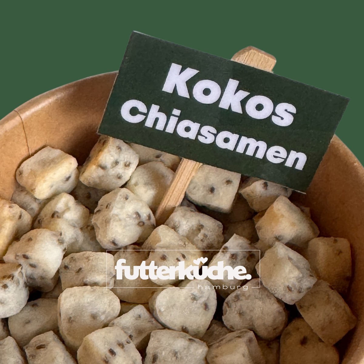 WUFF! Hundekekse Kokos Chiasamen
