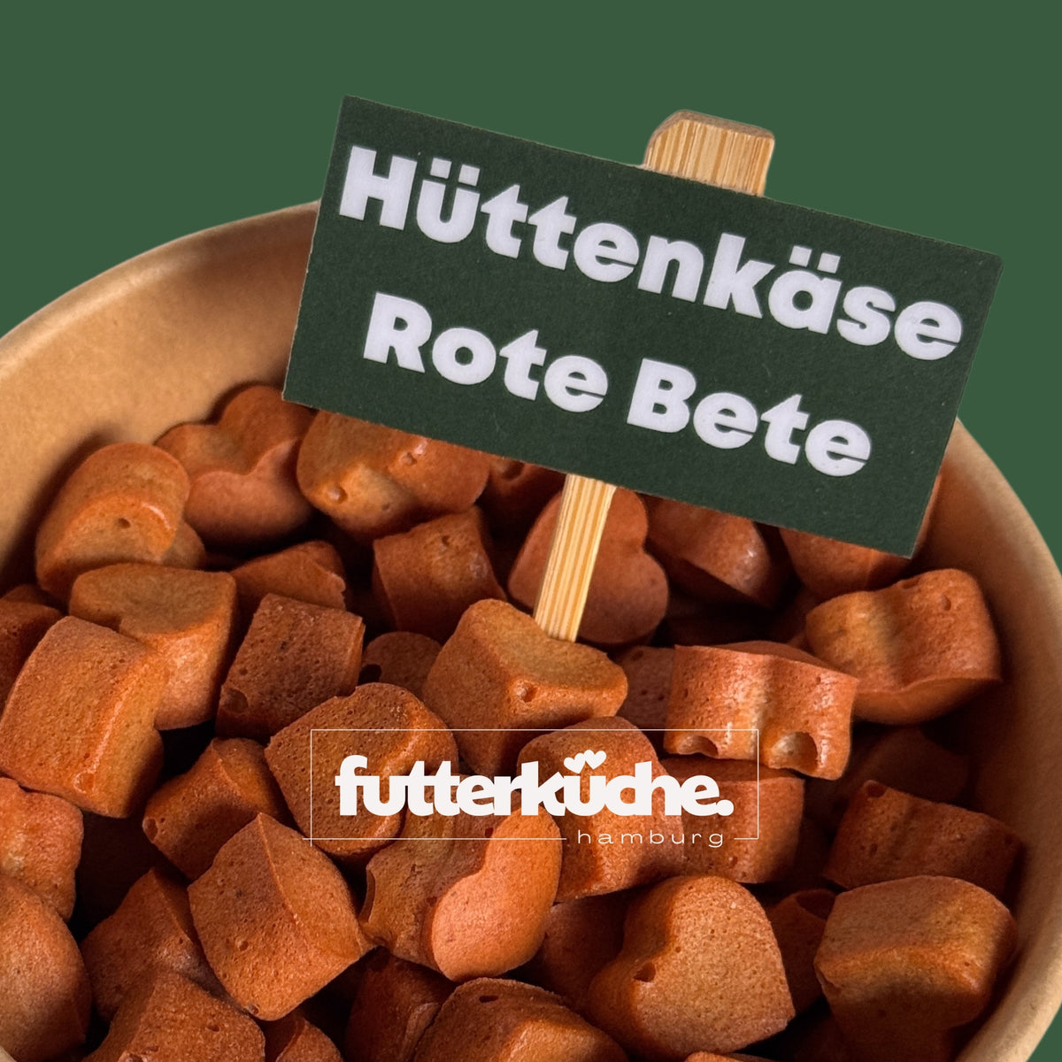 WUFF! Hundekekse Rote Bete Hüttenkäse
