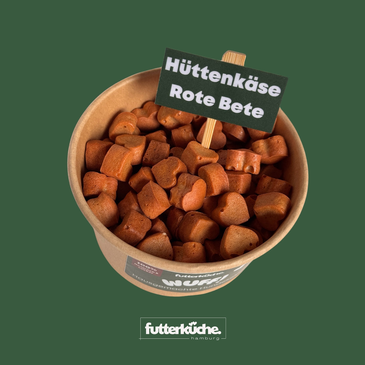 WUFF! Hundekekse Rote Bete Hüttenkäse